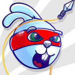Rabbit Samurai – rope swing hero
