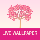 Falling Flowers Red – Live Wallpaper