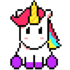 Unicorn Art Pixel – Color By Number