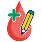 Glucose tracker & Diabetic diary. Your blood sugar icon