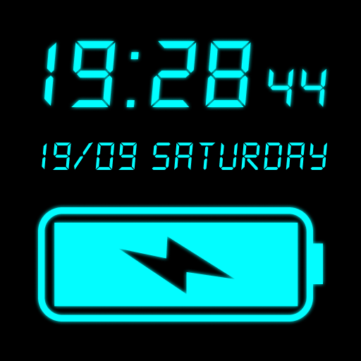 Battery clock. Живые обои заряд батареи для андроид. Zipoapps.